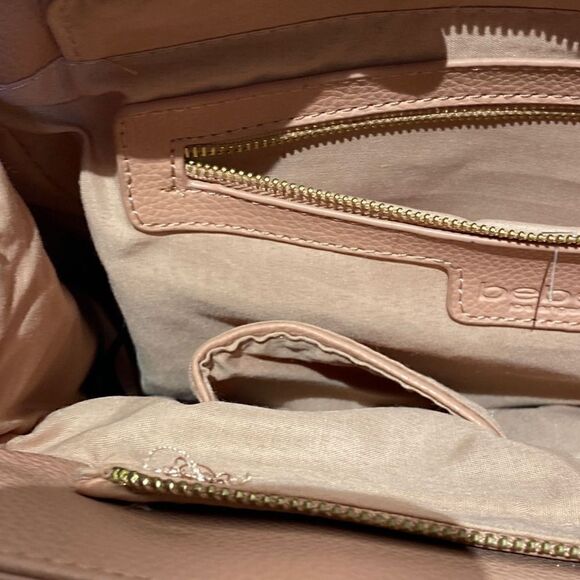 Bebe Women's Tasseled Gold Hardware Handbag In Pink Size Medium - Picture 10 of 11